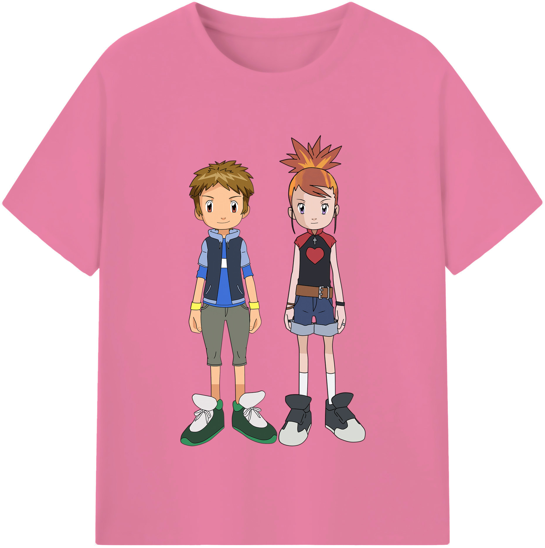 （画像用） Digimon デジタルモンスター/デジモン 綿100％半袖Tシャツ（フロントプリント）